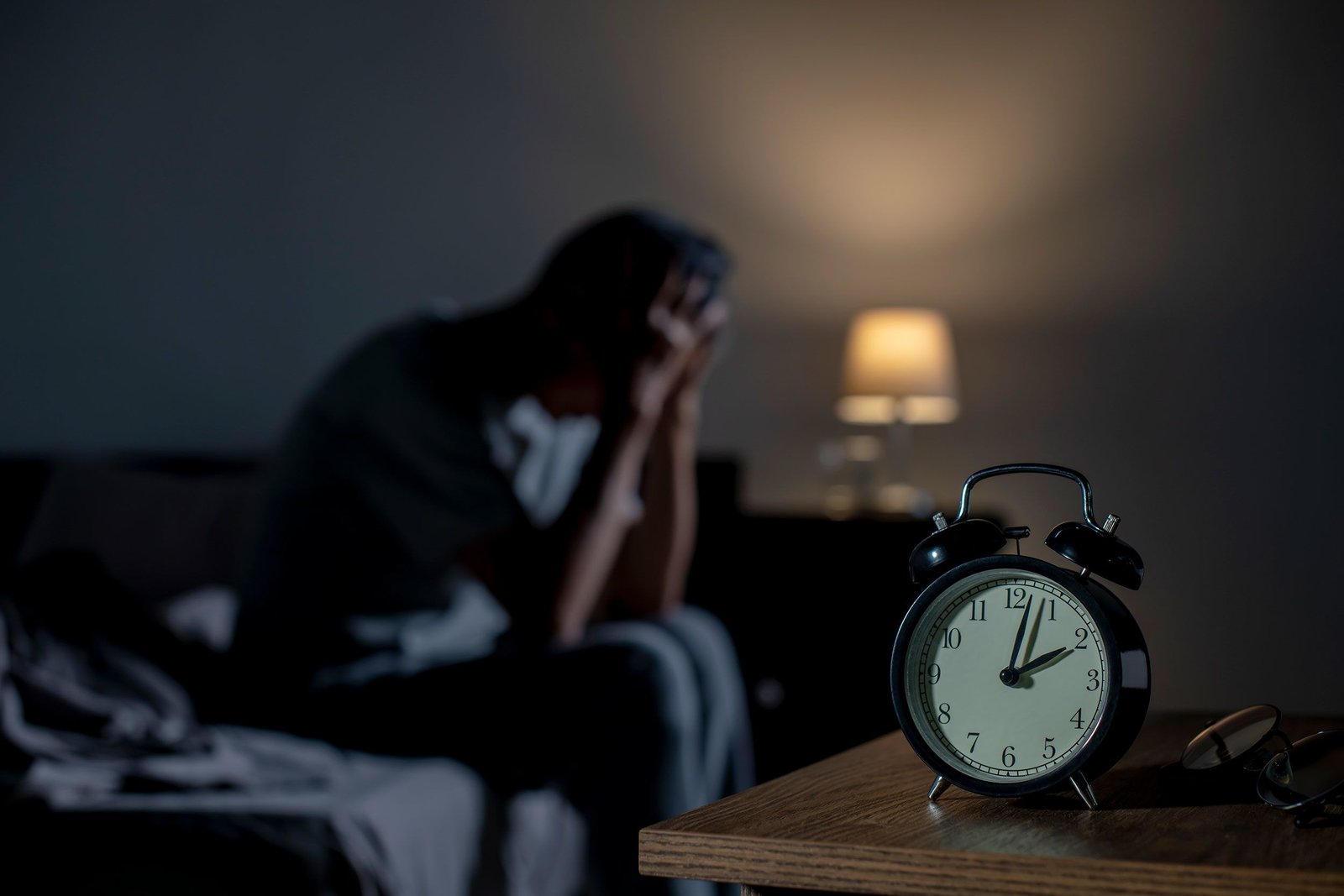 Person resting peacefully