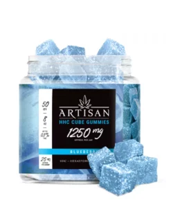 Artisan HHC THC Cube Gummies - Blueberry - 1250MG