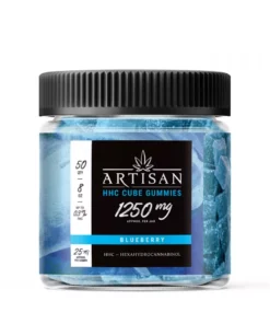 Alternative view of Artisan HHC THC Cube Gummies - Blueberry - 1250MG