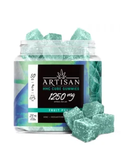 Artisan HHC THC Cube Gummies - Fruit Punch - 1250MG