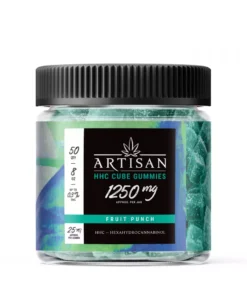 Alternative view of Artisan HHC THC Cube Gummies - Fruit Punch - 1250MG