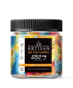 Alternative view of Artisan HHC THC Cube Gummies - Tropical Mix - 1250MG
