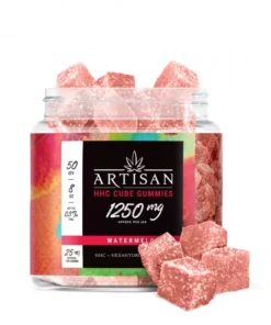 Artisan HHC THC Cube Gummies - Watermelon - 1250MG